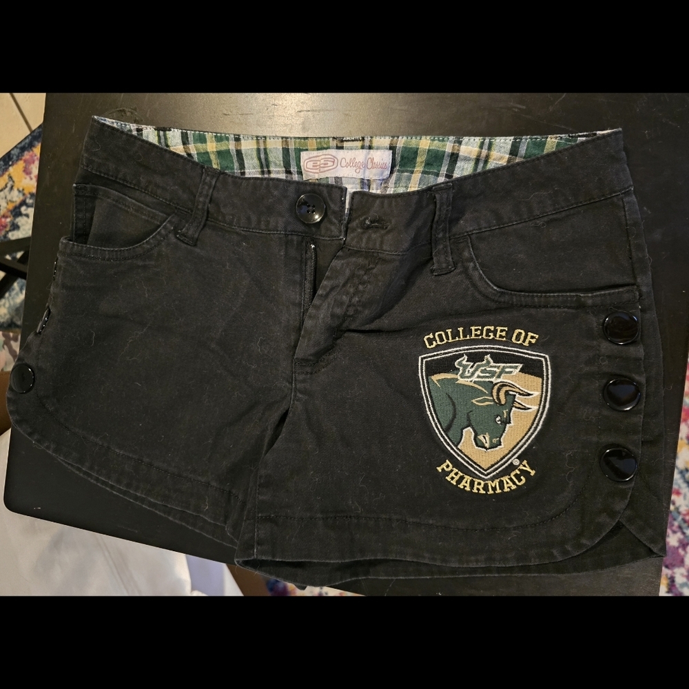 College Bay Black Women's Skorts with Embroidered Logo